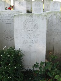 La Kreule Military Cemetery Hazebrouck - Blake, William Thomas