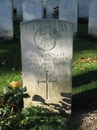 La Kreule Military Cemetery Hazebrouck - McQueen, James