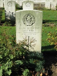 La Kreule Military Cemetery Hazebrouck - Riley, Ezra