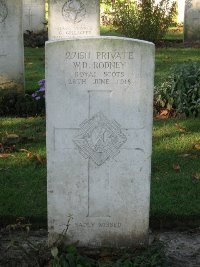 La Kreule Military Cemetery Hazebrouck - Rodney, Wilfred David