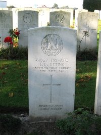 La Kreule Military Cemetery Hazebrouck - Utting, Charles Robert