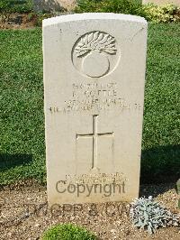 Cassino War Cemetery - Cottle, Rufus