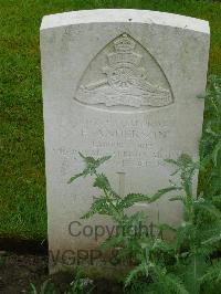 Etaples Military Cemetery - Anderson, Fred