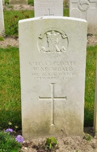 Etaples Military Cemetery - Archibald, W