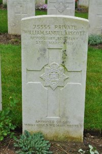 Etaples Military Cemetery - Arscott, William Samuel