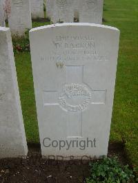 Etaples Military Cemetery - Barron, Daniel