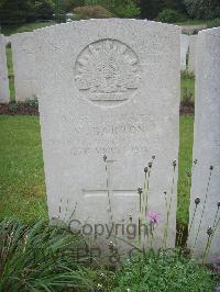 Etaples Military Cemetery - Barron, William