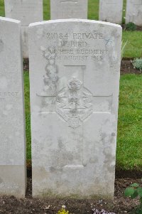 Etaples Military Cemetery - Bird, W