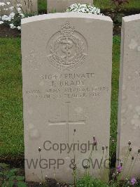 Etaples Military Cemetery - Brady, J