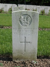 Etaples Military Cemetery - Brown, G F C