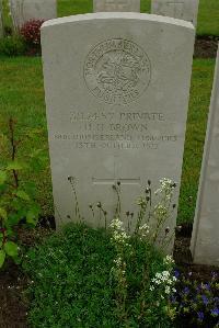 Etaples Military Cemetery - Brown, Henry Hamer