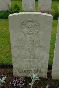 Etaples Military Cemetery - Burgess, R