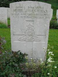 Etaples Military Cemetery - Burke, Peter James