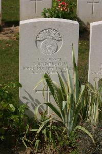 Tincourt New British Cemetery - Anderson, J