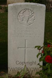 Tincourt New British Cemetery - Anderson, S C