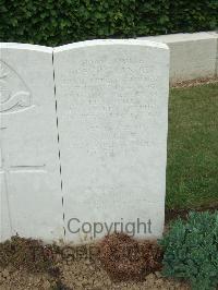 Auchonvillers Military Cemetery - Burne, Cyril