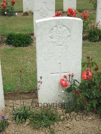 Auchonvillers Military Cemetery - Hetherington, J