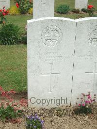 Auchonvillers Military Cemetery - Sidebottom, J