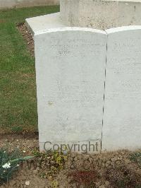 Auchonvillers Military Cemetery - Standish, George