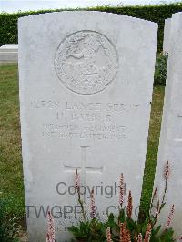 Bagneux British Cemetery Gezaincourt - Barber, H