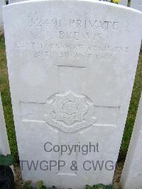 Bagneux British Cemetery Gezaincourt - Brewis, J