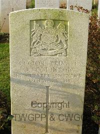 Bagneux British Cemetery Gezaincourt - Collinson, James