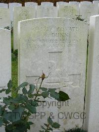 Bagneux British Cemetery Gezaincourt - Dunn, Harry