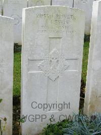 Bagneux British Cemetery Gezaincourt - Lewis, J