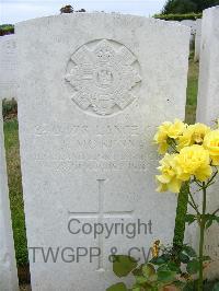 Bagneux British Cemetery Gezaincourt - McKenna, J