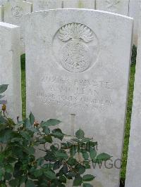 Bagneux British Cemetery Gezaincourt - McLean, A