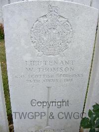 Bagneux British Cemetery Gezaincourt - Thomson, William