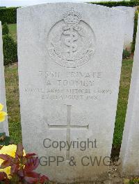 Bagneux British Cemetery Gezaincourt - Toomey, Albert