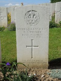 Bagneux British Cemetery Gezaincourt - Wright, Bertram Stanley