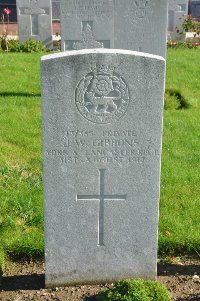 Vimy Communal Cemetery Farbus - Gibbons, J W