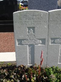 Vimy Communal Cemetery Farbus - Greenfield, George