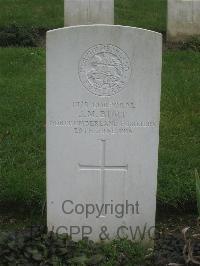 Authuile Military Cemetery - Burt, J M