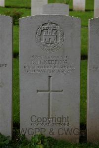 Authuile Military Cemetery - Keeping, Edward Henry