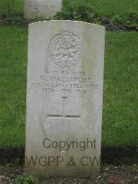 Authuile Military Cemetery - Mallinder, W