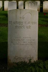 Authuile Military Cemetery - Chanan Singh, 