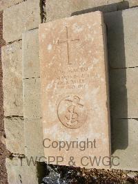 Malta (Capuccini) Naval Cemetery - MacRo, A W