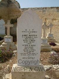 Malta (Capuccini) Naval Cemetery - Manifold, Albert