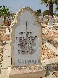 Malta (Capuccini) Naval Cemetery - Matthews, Norman