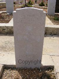 Malta (Capuccini) Naval Cemetery - Potts, Maurice