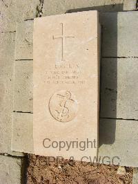 Malta (Capuccini) Naval Cemetery - Roberts, E