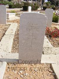 Malta (Capuccini) Naval Cemetery - Rowe, Garfield