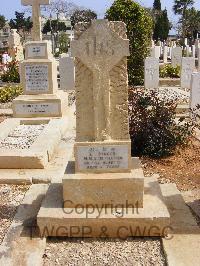 Malta (Capuccini) Naval Cemetery - Simons, James