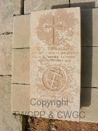 Malta (Capuccini) Naval Cemetery - Tidball, J