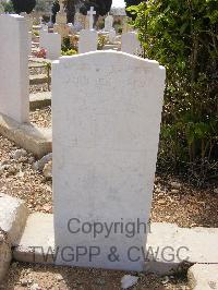 Malta (Capuccini) Naval Cemetery - Webb, J H