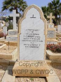 Malta (Capuccini) Naval Cemetery - Wright, Fredrick Charles