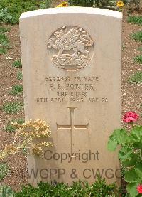 Medjez-El-Bab War Cemetery - Porter, Ernest Elijah